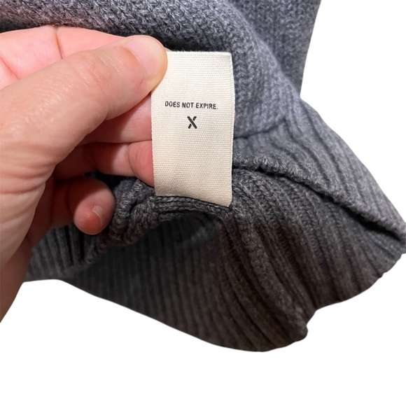 Alex Mill Women’s Gray Cotton Wool Aiden Hooded Knit Sweater XL - Picture 8 of 12